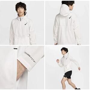 Nike AeroSwift Storm-Fit Running Jacket Aerogami White FZ9039-121 Men's Medium